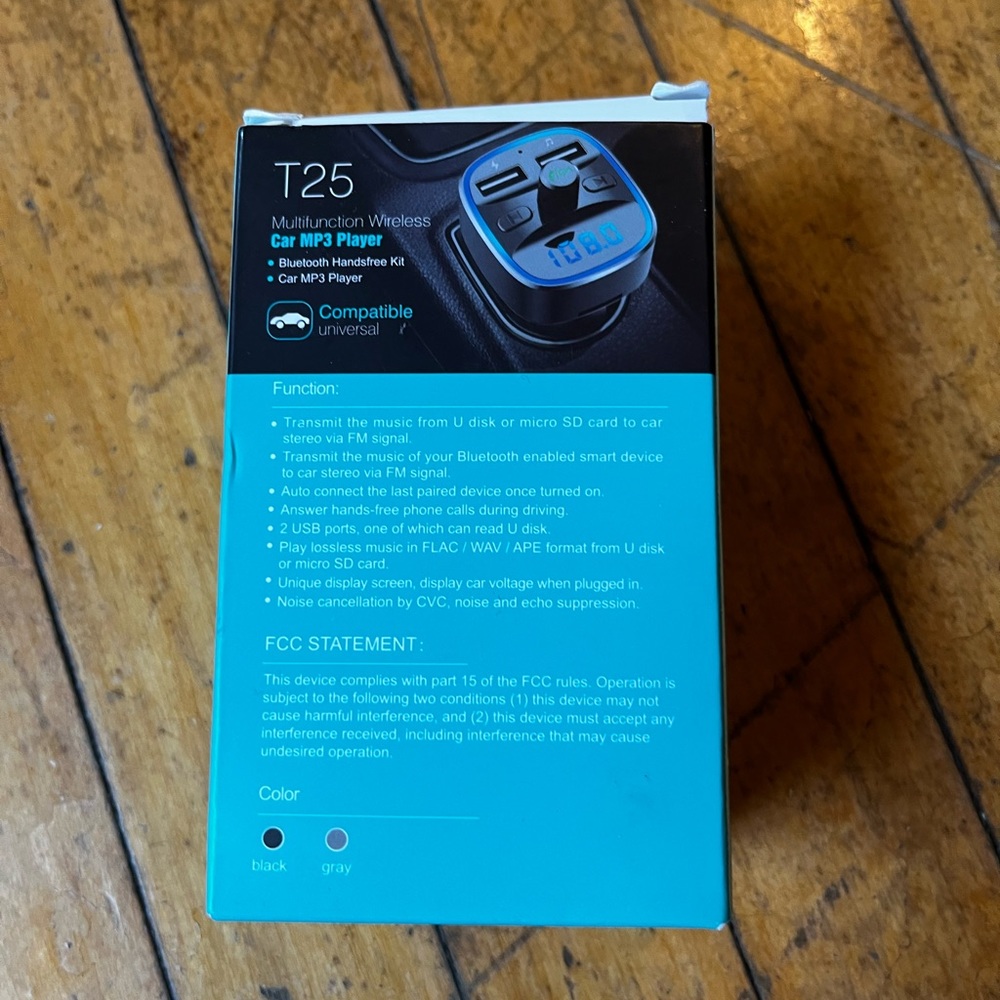 T25 Multifunction Wireless Car MP3 Player